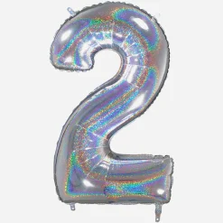Grabo Balloons Ballon Helium Geant - Ballon Geant Chiffre Holographique><noscript><img width=