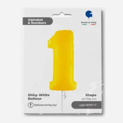 Grabo Balloons Ballon Helium Geant - Ballon Geant Chiffre Jaune> Ballons Chiffre