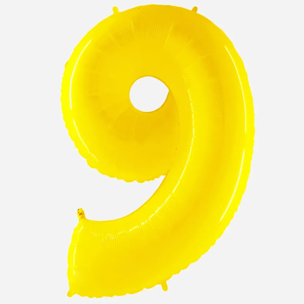Grabo Balloons Ballon Helium Geant - Ballon Geant Chiffre Jaune> Ballons Chiffre