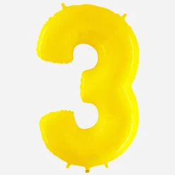 Grabo Balloons Ballon Helium Geant - Ballon Geant Chiffre Jaune><noscript><img width=