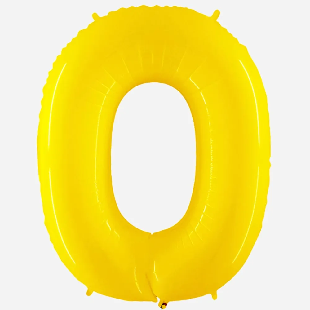 Grabo Balloons Ballon Helium Geant - Ballon Geant Chiffre Jaune> Ballons Chiffre