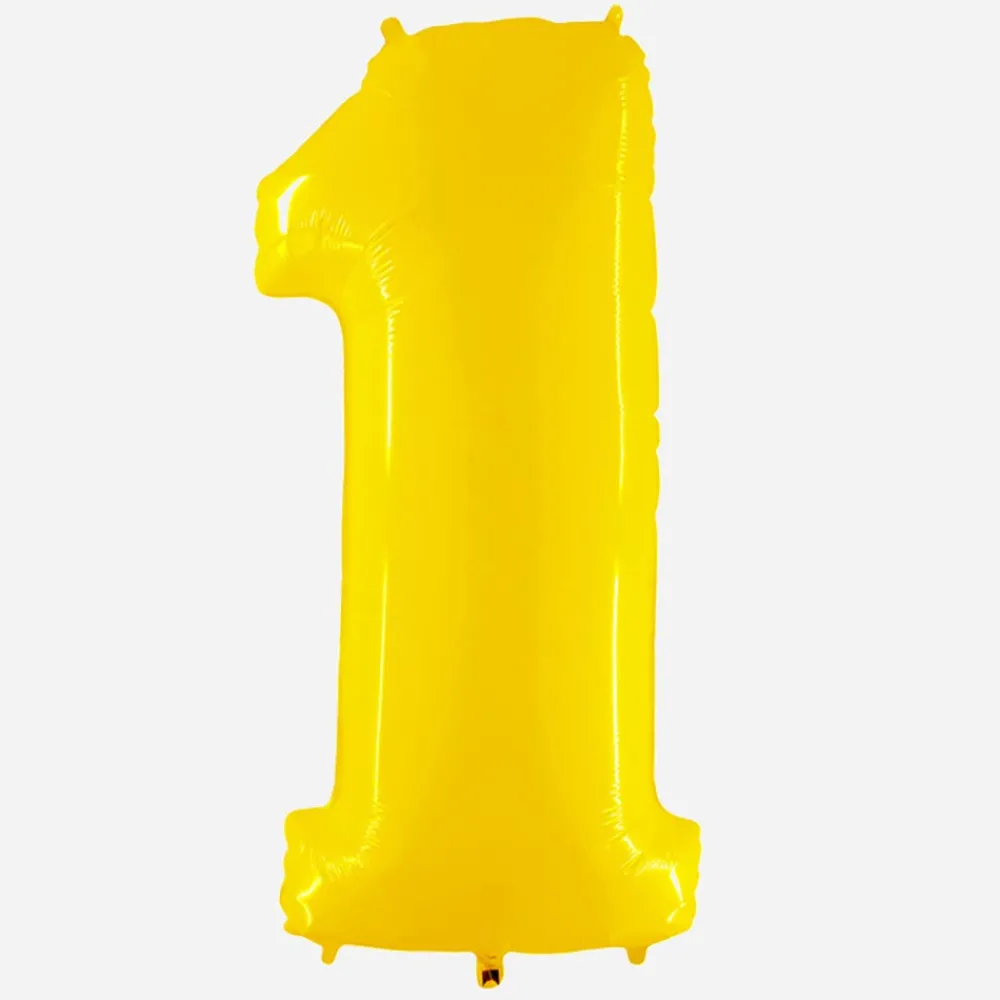 Grabo Balloons Ballon Helium Geant - Ballon Geant Chiffre Jaune> Ballons Chiffre