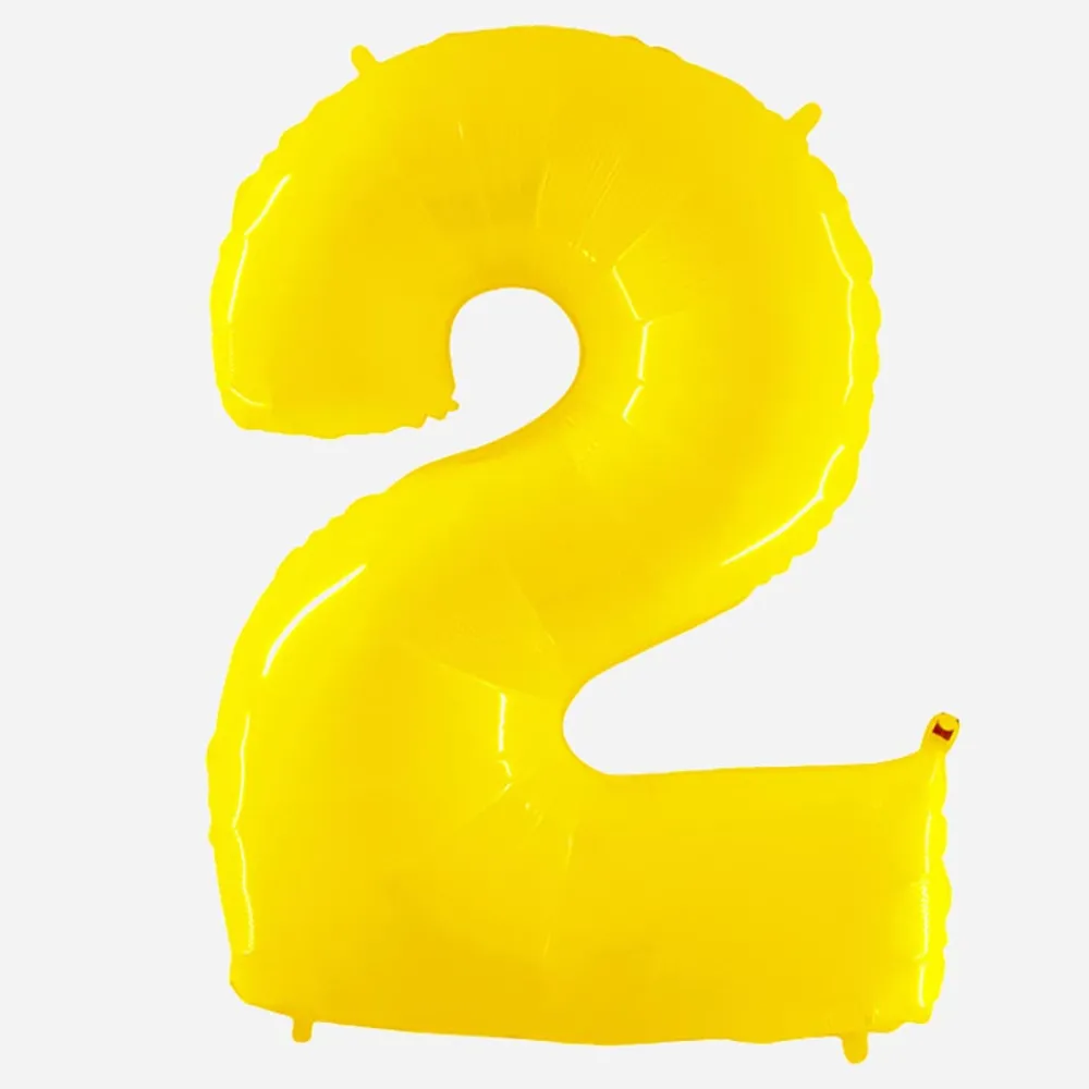 Grabo Balloons Ballon Helium Geant - Ballon Geant Chiffre Jaune> Ballons Chiffre