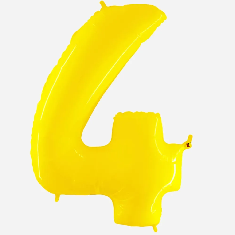Grabo Balloons Ballon Helium Geant - Ballon Geant Chiffre Jaune> Ballons Chiffre