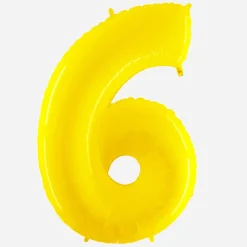 Grabo Balloons Ballon Helium Geant - Ballon Geant Chiffre Jaune><noscript><img width=
