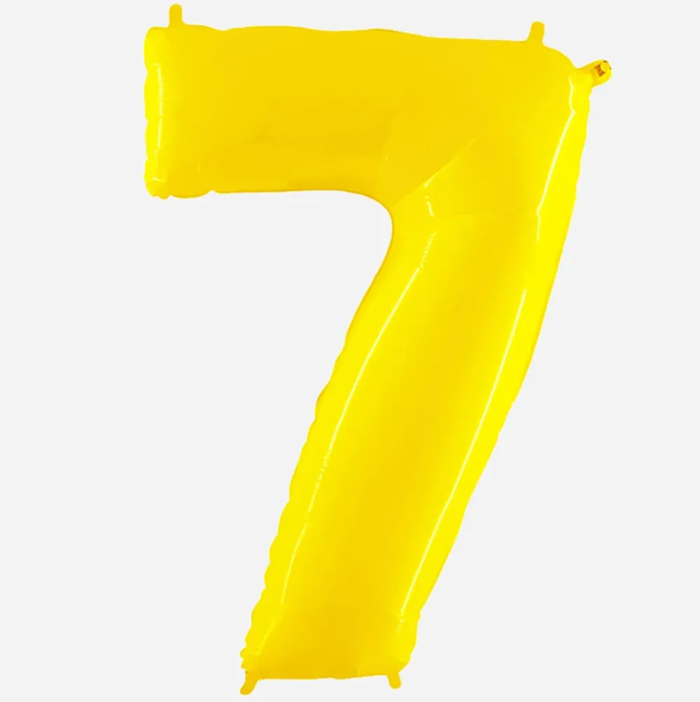 Grabo Balloons Ballon Helium Geant - Ballon Geant Chiffre Jaune> Ballons Chiffre