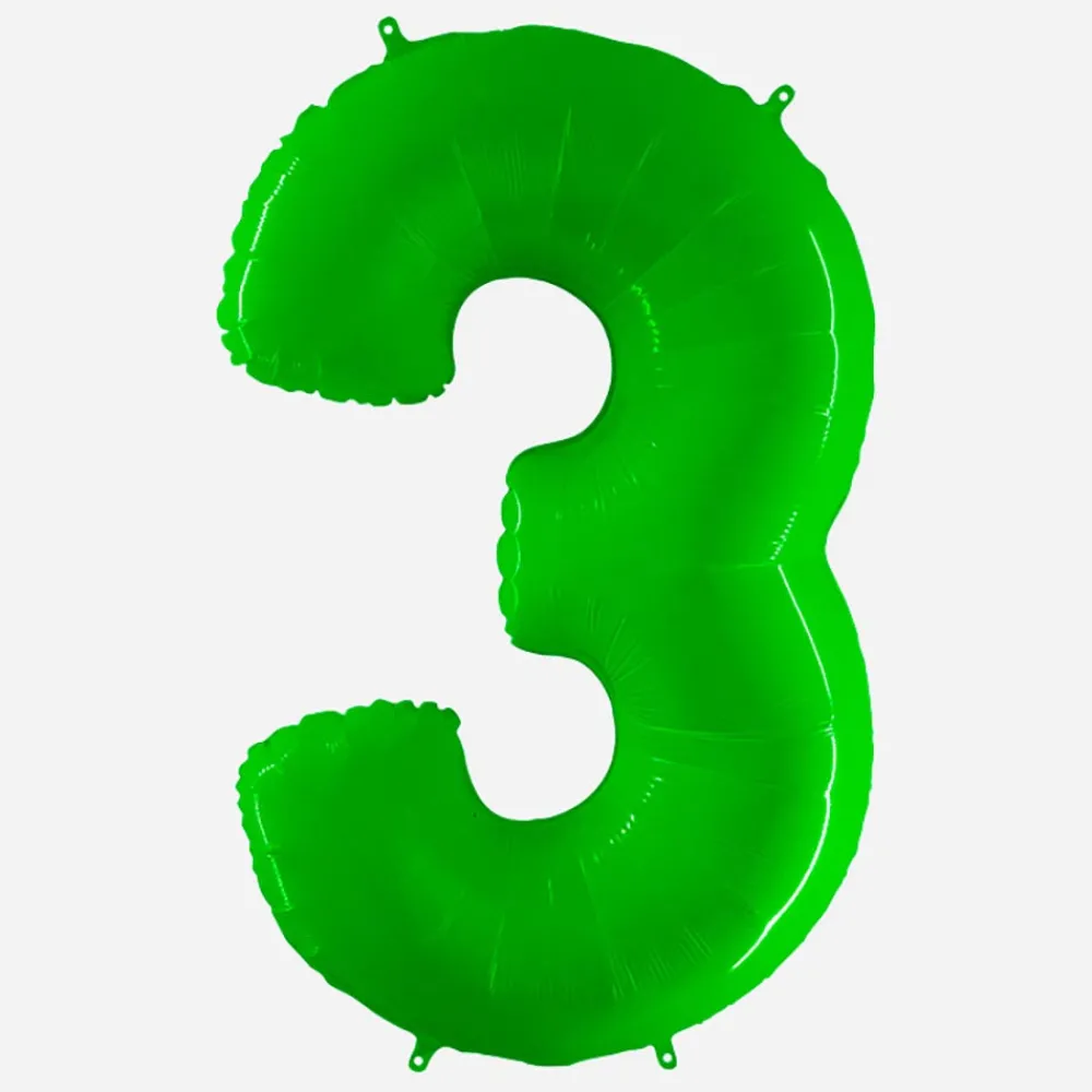 Grabo Balloons Ballon Helium Geant - Ballon Geant Chiffre Vert> Ballons Chiffre