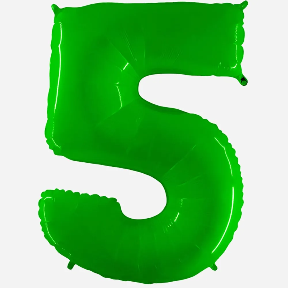 Grabo Balloons Ballon Helium Geant - Ballon Geant Chiffre Vert> Ballons Chiffre