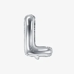 Party Deco Ballon Lettre Argent (Petite Taille)><noscript><img width=