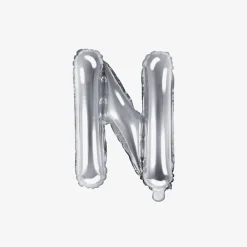 Party Deco Ballon Lettre Argent (Petite Taille)><noscript><img width=