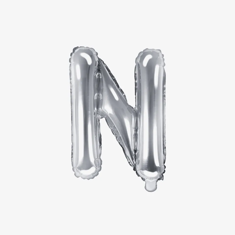Party Deco Ballon Lettre Argent (Petite Taille)> Ballons Lettre