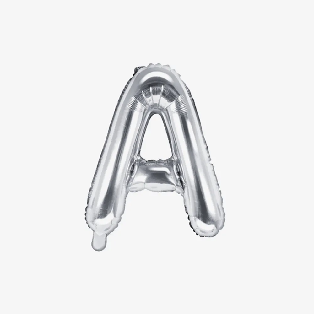 Party Deco Ballon Lettre Argent (Petite Taille)> Ballons Lettre