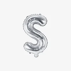 Party Deco Ballon Lettre Argent (Petite Taille)><noscript><img width=
