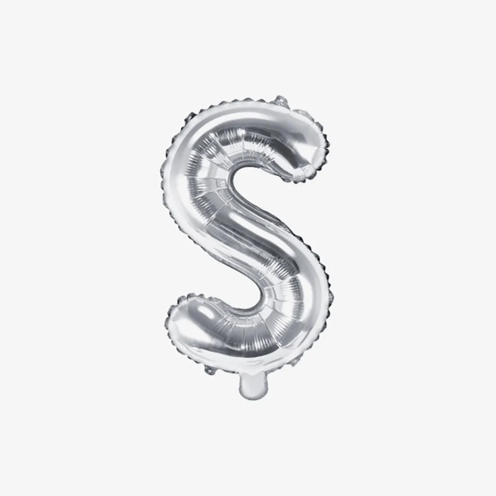 Party Deco Ballon Lettre Argent (Petite Taille)> Ballons Lettre