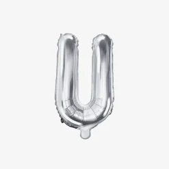 Party Deco Ballon Lettre Argent (Petite Taille)><noscript><img width=