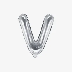 Party Deco Ballon Lettre Argent (Petite Taille)><noscript><img width=