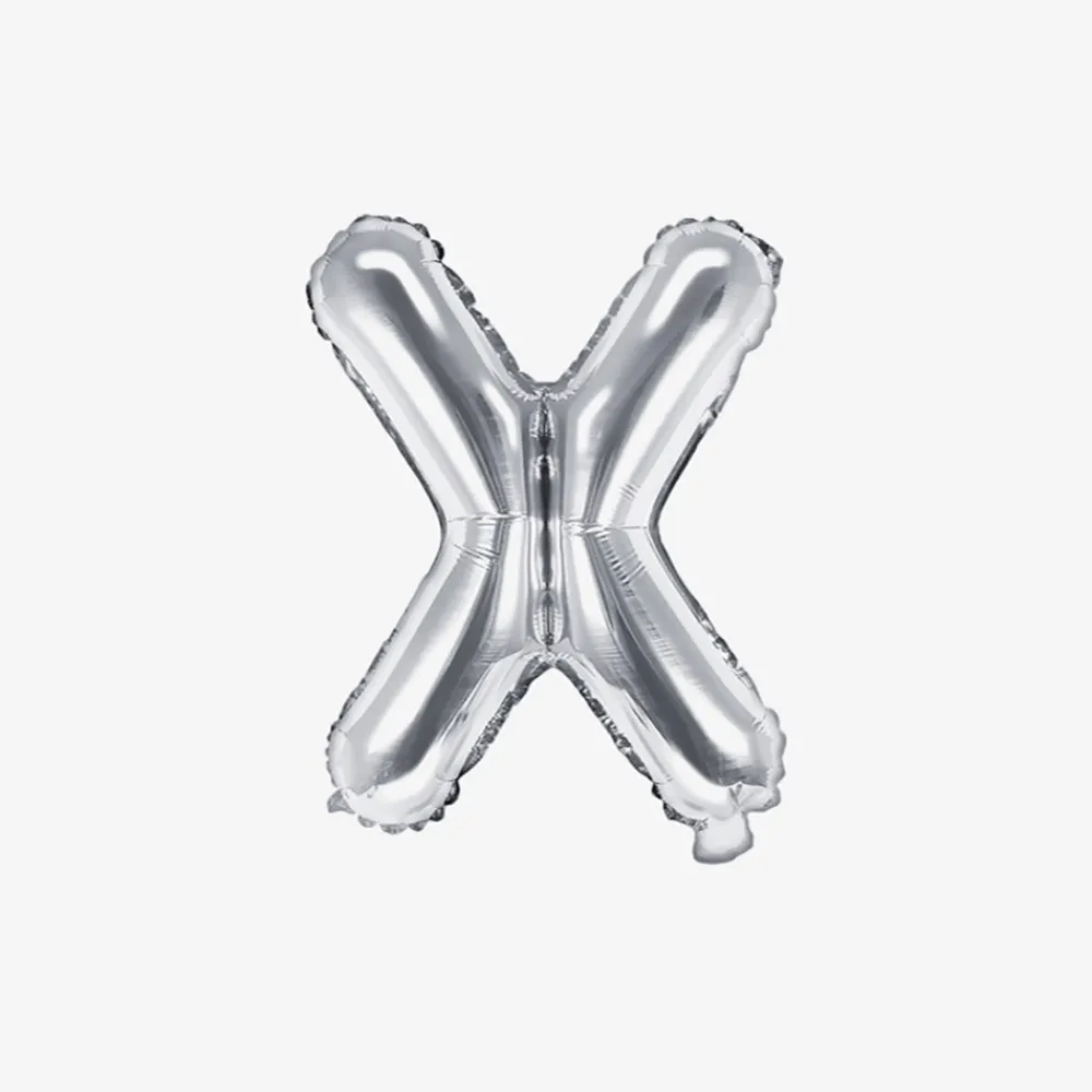 Party Deco Ballon Lettre Argent (Petite Taille)> Ballons Lettre
