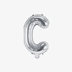 Party Deco Ballon Lettre Argent (Petite Taille)><noscript><img width=