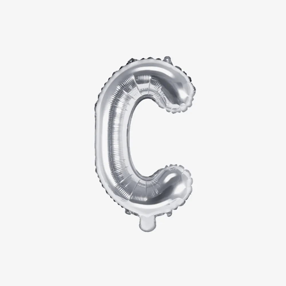 Party Deco Ballon Lettre Argent (Petite Taille)> Ballons Lettre