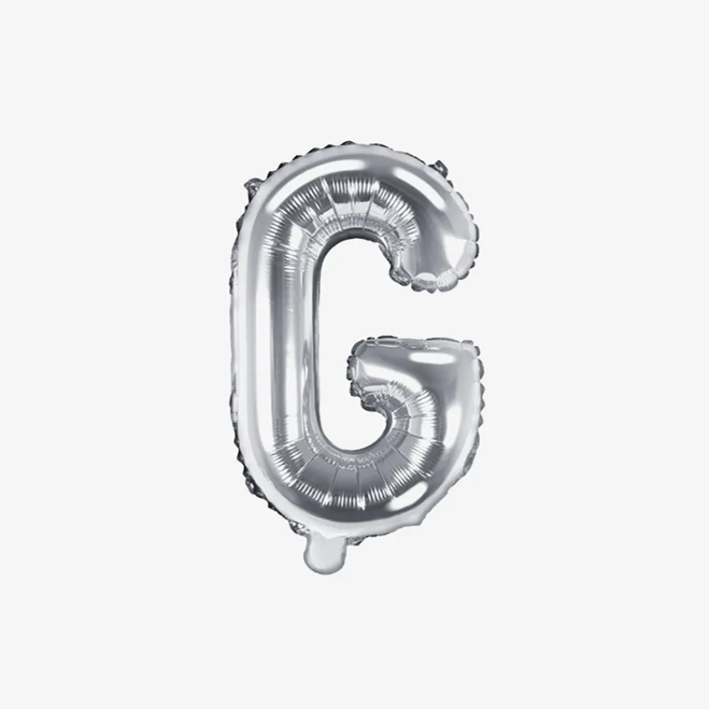 Party Deco Ballon Lettre Argent (Petite Taille)> Ballons Lettre