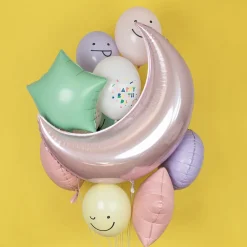 Grabo Balloons Ballon Lune Rose Pastel> Ballons Helium À Forme