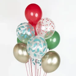 My Little Day Ballons De Baudruche : 5 Ballons Houx De Noel><noscript><img width=