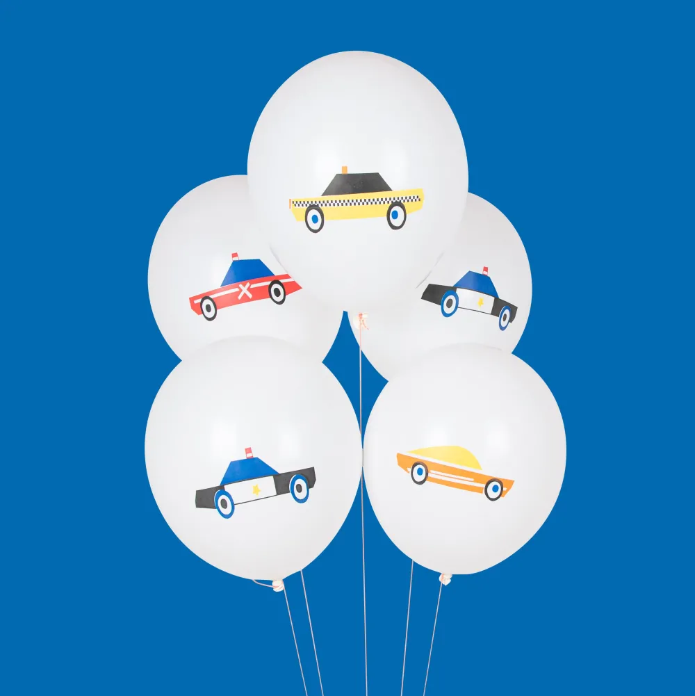 My Little Day Ballons De Baudruche : 5 Ballons Voiture> Ballons De Baudruche À Motif