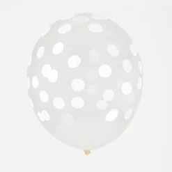 My Little Day Ballons De Baudruche : 5 Ballons Imprimes Confettis Blancs> Ballons De Baudruche À Motif