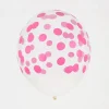 My Little Day Ballons De Baudruche : 5 Ballons Confettis Fuchsia> Ballons De Baudruche À Motif