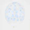 My Little Day Ballons De Baudruche : 5 Ballons Imprimes Confettis Bleu Clair> Ballons De Baudruche À Motif