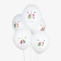 My Little Day Ballons De Baudruche : 5 Ballons Mini Licorne> Ballons De Baudruche À Motif
