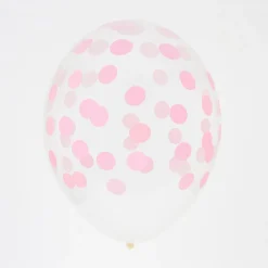 My Little Day Ballons De Baudruche : 5 Ballons Imprimes Confettis Roses> Ballons De Baudruche À Motif