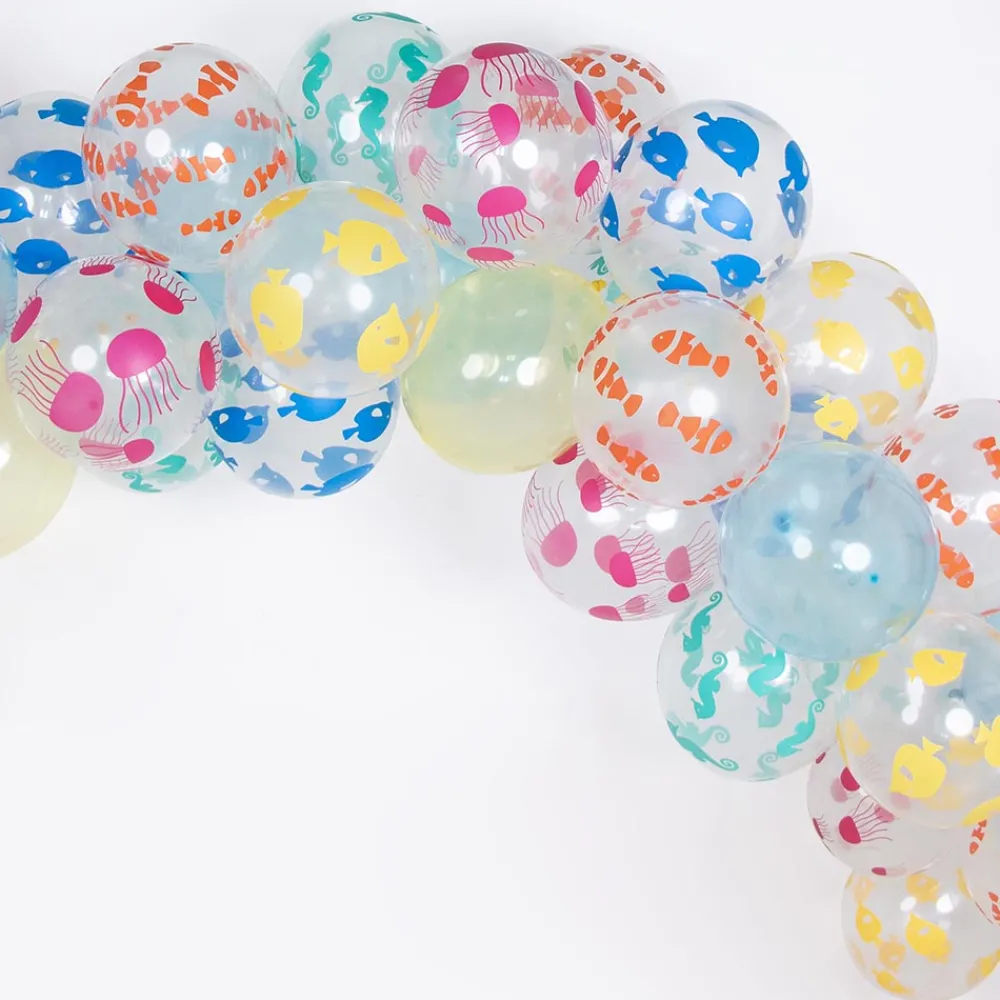 My Little Day Ballons De Baudruche : 5 Ballons Fonds Marins> Ballons De Baudruche À Motif