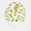 My Little Day Ballons De Baudruche : 5 Ballons Imprimes Confettis Dores> Ballons De Baudruche À Motif