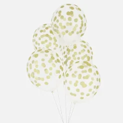 My Little Day Ballons De Baudruche : 5 Ballons Imprimes Confettis Dores><noscript><img width=