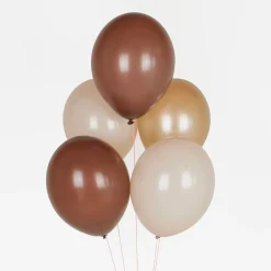 My Little Day Ballons De Baudruche : 10 Ballons Mix Marron> Ballons De Baudruche Unis