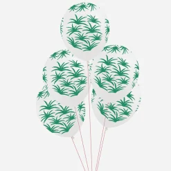 My Little Day Ballons De Baudruche : 5 Ballons Feuilles Vertes> Ballons De Baudruche À Motif