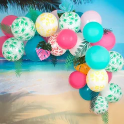 My Little Day Ballons De Baudruche : 5 Ballons Feuilles Vertes> Ballons De Baudruche À Motif