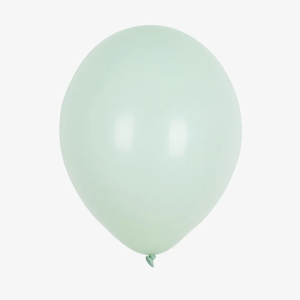 My Little Day Ballons De Baudruche : 10 Ballons Vert Amande> Ballons De Baudruche Unis