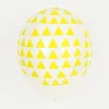 My Little Day Ballons De Baudruche : 5 Ballons Triangles Jaunes> Ballons De Baudruche À Motif