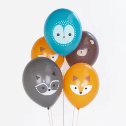 My Little Day Ballons De Baudruche : 5 Ballons Animaux De La Foret> Ballons De Baudruche À Motif