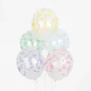 My Little Day Ballons De Baudruche : 5 Ballons Etoiles Pastel> Ballons De Baudruche À Motif
