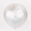 Ginger Ray Ballons De Baudruche : 3 Ballons Confettis Blancs> Ballons De Baudruche Unis