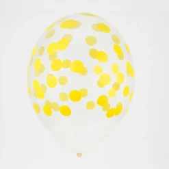 My Little Day Ballons De Baudruche : 5 Ballons Imprimes Confettis Jaunes> Ballons De Baudruche À Motif