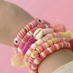 La petite épicerie Boite De Perles Heishi 6Mm Rose