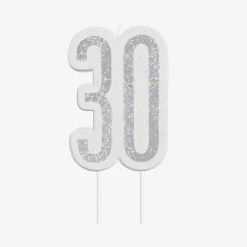 Unique Party Bougie 30 Ans Holographique