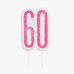 Unique Party Bougie 60 Ans Rose