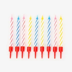 Unique Party Bougie Anniversaire : 20 Bougies Colorees