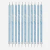 Ginger Ray Bougie Anniversaire : 12 Bougies Bleu Marbre