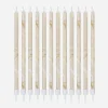 Ginger Ray Bougie Anniversaire : 12 Bougies Dore Marbre